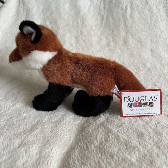 Douglas Cuddle Toys Bushy Red Fox 10” Realistic Plush With Tags - Picture 3 of 5